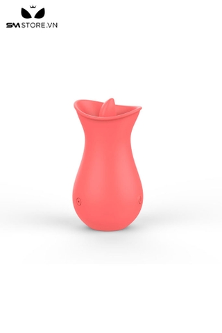 SMT2784 - Lưỡi rung tình yêu ngụy trang nụ hoa sạc điện dài 97mm