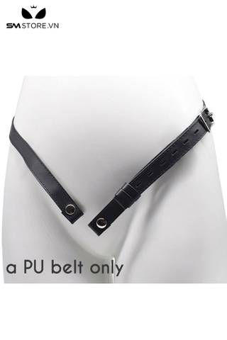 SMT2633 - Dây đeo khóa dương vật có nấc điều chỉnh da PU