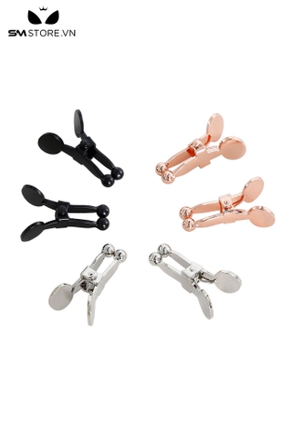SMT1737 - Kẹp núm vú bằng kim loại thiết kế đầu tròn dài 5 cm
