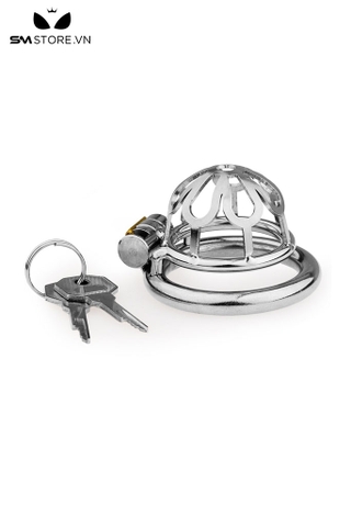 SMT2707 - Khóa dương vật inox hoa hướng dương có 4 size