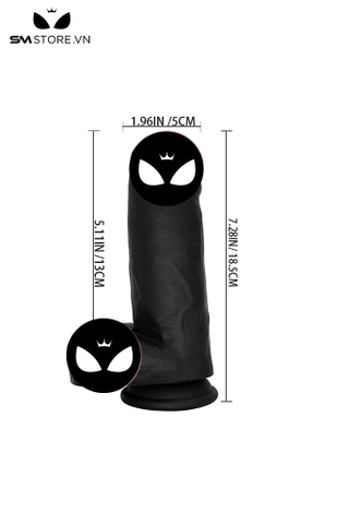 SMT2884 - Dương vật giả Châu Phi silicon gắn tường đường kính 5cm