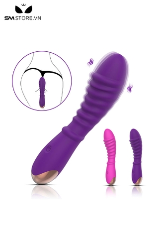 SMT2797 - Máy rung xoay đầu dương vật vân ngang dài 18cm