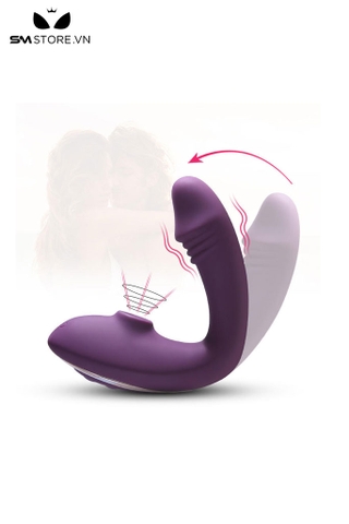 SMT1933 - Máy rung hút 2 đầu bằng silicon dài 11.9cm sạc điện