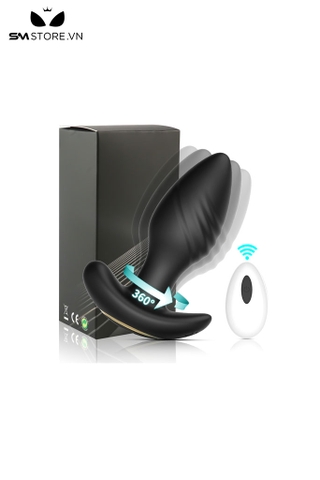SMT1026 - Butt plug xoắn ốc hậu môn rung ngoáy 360 độ điều khiển từ xa