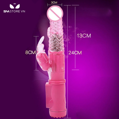 SMT291 - Dương vật giả rung 12 tần số xoay 360 độ dài 21cm