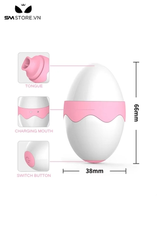 SMT2810 - Máy hút âm đạo có lưỡi liếm và 10 tần số ngụy trang quả trứng