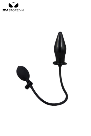 SMT118 - Anal pump silicon hình thoi màu đen size bơm 6cm
