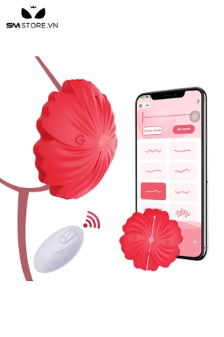 SMT2068 - Kẹp núm vú hình bông hoa có 10 chế độ rung điều khiển xa