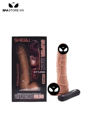 SMT1891 - Dương vật giả có nhánh phụ rung nhiều cấp độ dài 20.7cm
