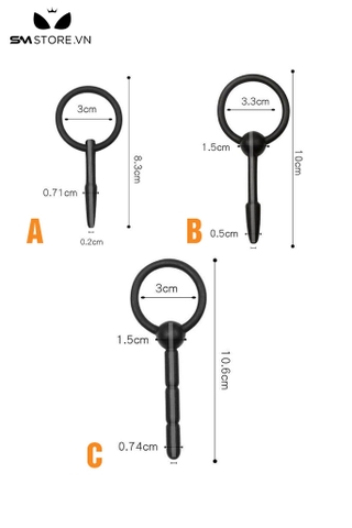 SMT2153 - Sounding que niệu đạo chất liệu silicon mềm có 3 size