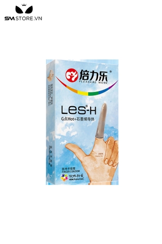 SMT752 - Bao cao su ngón tay nóng ấm với hộp 8 cái dài 80x20mm