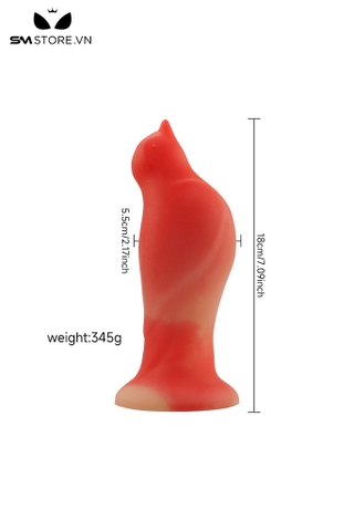 SMT2305 - Dương vật giả ngụy trang con chim màu cam dài 18cm