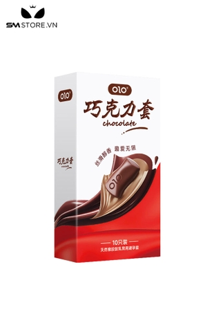 SMT2394 - Bao cao su siêu mỏng OLO hương sô cô la hộp 10 gói
