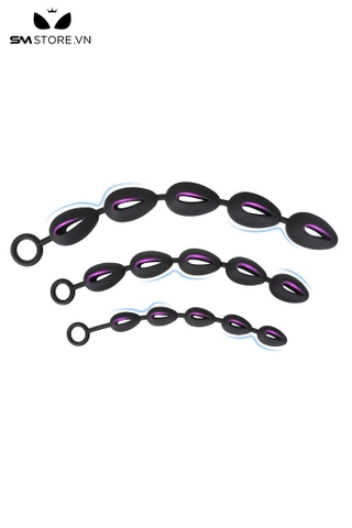 SMT1605 - Anal beads 5 tầng hạt rỗng chất liệu silicon mềm dẻo