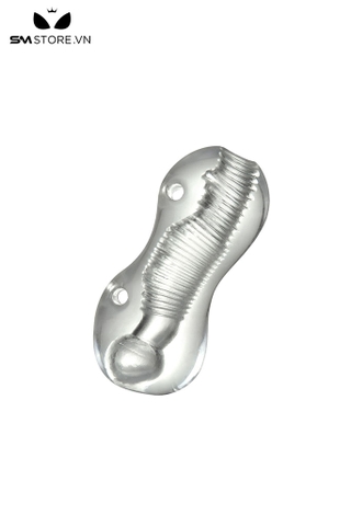 SMT746 - Cốc thủ dâm silicon ống hình gợn sóng dài 13cm