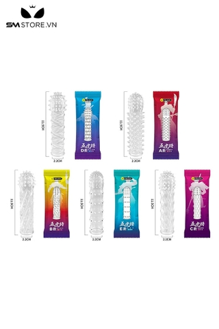 SMT884 - Bao cao su có gai kích thích âm đạo trong suốt dài 11.5cm