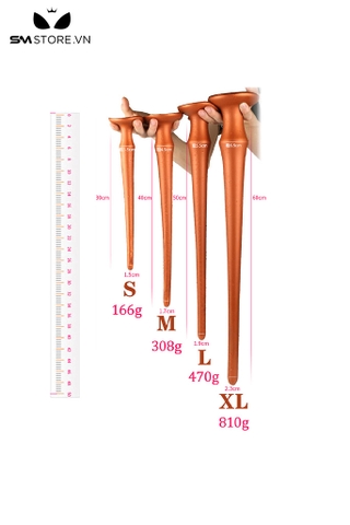 SMT854 - Anal butt plug đuôi heo silicon cao cấp mềm mại với 3 size