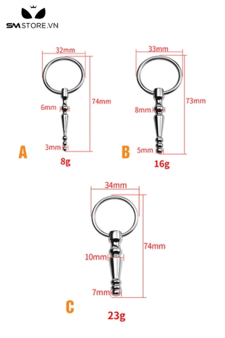 SMT2199 - Thanh niệu đạo inox cao cấp dài 74mm có 3 tầng