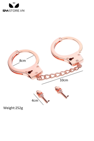 SMT065 - còng tay tình yêu cao cấp, chìa khóa hình đầu lâu