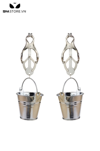 SMT1670 - Kẹp núm vú mix xô sắt đựng chất liệu kim loại dài 19.5cm