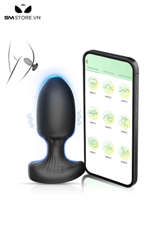 SMT2710 - Máy rung hậu môn điều khiển qua APP có 9 tần số sạc điện