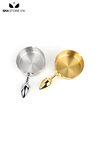 SMT1733 - Đồ chơi hậu môn bằng kim loại thiết kế gạt tàn dài 14.5cm