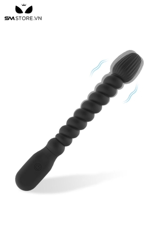 SMT1691 - Anal blug silicon hình xoắn ốc rung 10 chế độ dài 20.9cm