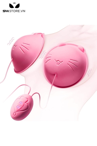 SMT2331 - Máy rung núm vú có 10 chế độ dài 9cm hình con mèo