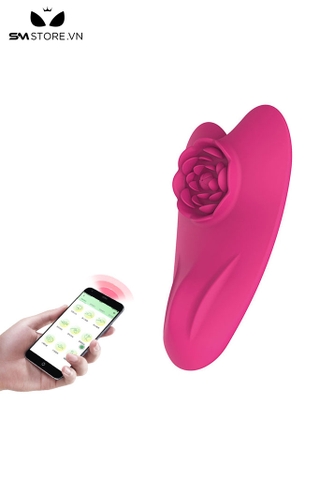 SMT2813 - Máy rung âm vật bông hoa hồng có hình trái tim sạc điện