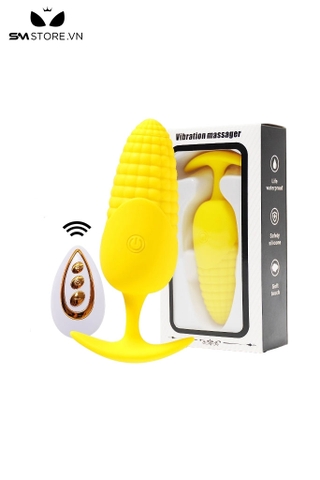 SMT1724 - Anal plug ngụy trang bắp ngô điều khiển từ xa dài 10.5cm