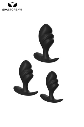 SMT2581 - Đồ chơi hậu môn hình quạt chất liệu silicon có 3 size