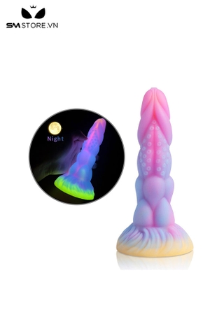 SMT1295 - Dương vật giả silicon mềm dẻo có phát sáng dài 21cm