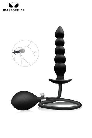 SMT3078 - Anal pump dạng chuỗi hạt có 5 tầng chất liệu silicon co giãn