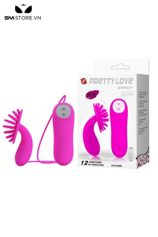 SMT2544 - Trứng rung cực mạnh có lưỡi liếm gồm 12 tần số dài 76mm