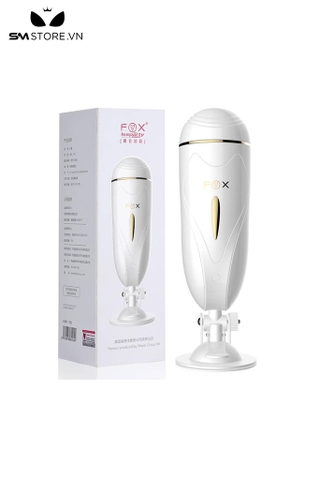 SMT2501 - Cốc thủ dâm gắn tường silicon Fox rung 7 tần số dài 256mm