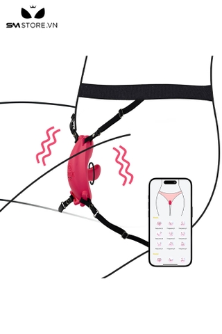 SMT2379 - Quần lót rung lưỡi liếm có 9 chế độ điều khiển qua APP dài 88mm