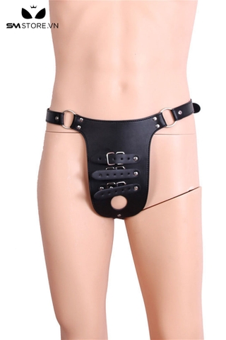 SMT2340 - Dây đai đeo dương vật giả da PU có 3 nấc gài