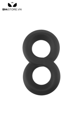 SMT2693 - Vòng đôi đeo gốc dương vật số 8 độ đàn hồi cao dài 75mm