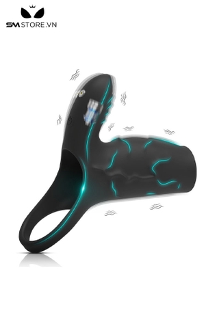 SMT2342 - Vòng đeo nửa dương vật silicon có 10 tần số rung