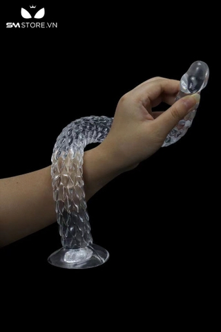 SMT2953 - Dương vật giả trong suốt vảy rồng có 3 kích thước