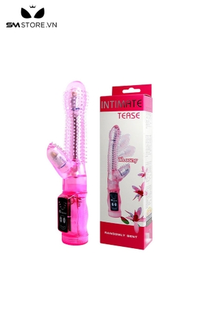 SMT342 - Dương vật giả silicon siêu mềm mại dài 23cm với 6 tần số rung