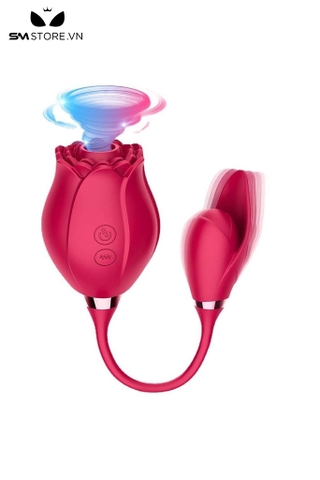 SMT2284 - Trứng rung hút bông hoa hồng có 10 chế độ sạc điện