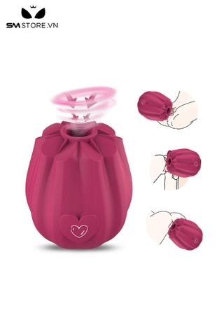 SMT2290 - Máy rung hút hình bông hoa hồng có 10 chế độ dài 6.5cm