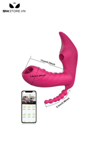 SMT1505 - Máy rung liếm hút silicon có chế độ sưởi ấm đến 42 độ