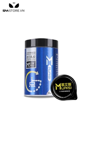 SMT385 - Bao cao su có gai siêu mỏng mịn nhiều gel hộp gồm 10 cái