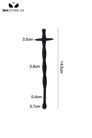 SMT2189 - Đồ chơi niệu đạo sounding silicon hình xoắn ốc dài 14.5cm