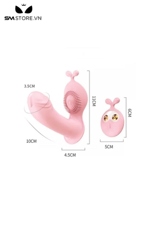 SMT985 - Dương vật giả tỏa nhiệt silicon điều khiển từ xa có 10 chế độ