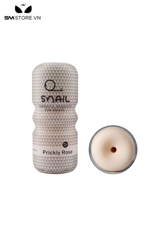 SMT902 - Cốc thủ dâm silicon snail âm đạo miệng và hậu môn dài 160mm