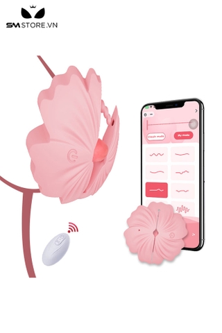 SMT2068 - Kẹp núm vú hình bông hoa có 10 chế độ rung điều khiển xa