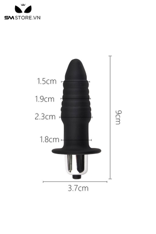 SMT2597 - Máy rung hậu môn nhọn có vân ngang dài 9 và 11cm